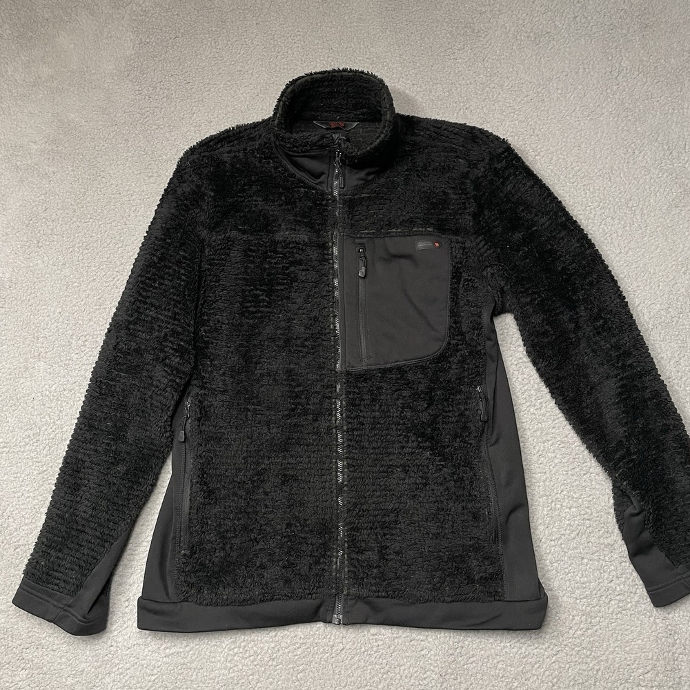 Mountain Hardwear Monkey Man Jacket Womens Size M Black Polartec Zip Up Fleece